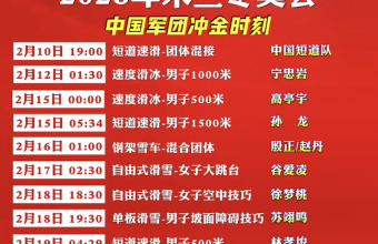 2026冬奥会中国队夺金点！