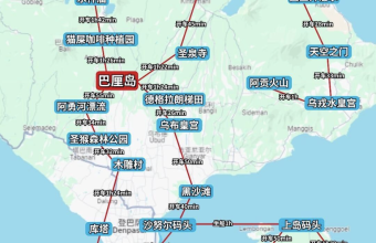 巴厘岛旅游地图