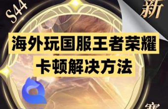 海外玩国服王者荣耀卡顿解决方法