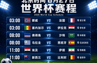 世界杯6月27日赛程！姆巴佩哈兰德世纪对决，海外怎么看中文直播？