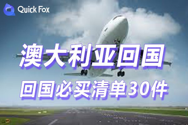 澳洲回国必买清单30件