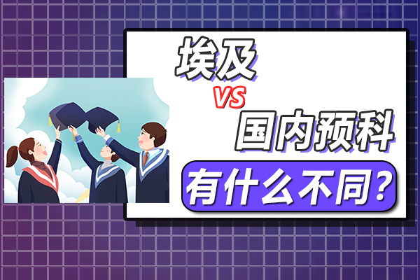 What is the difference between studying a preparatory course in China and in Egypt?