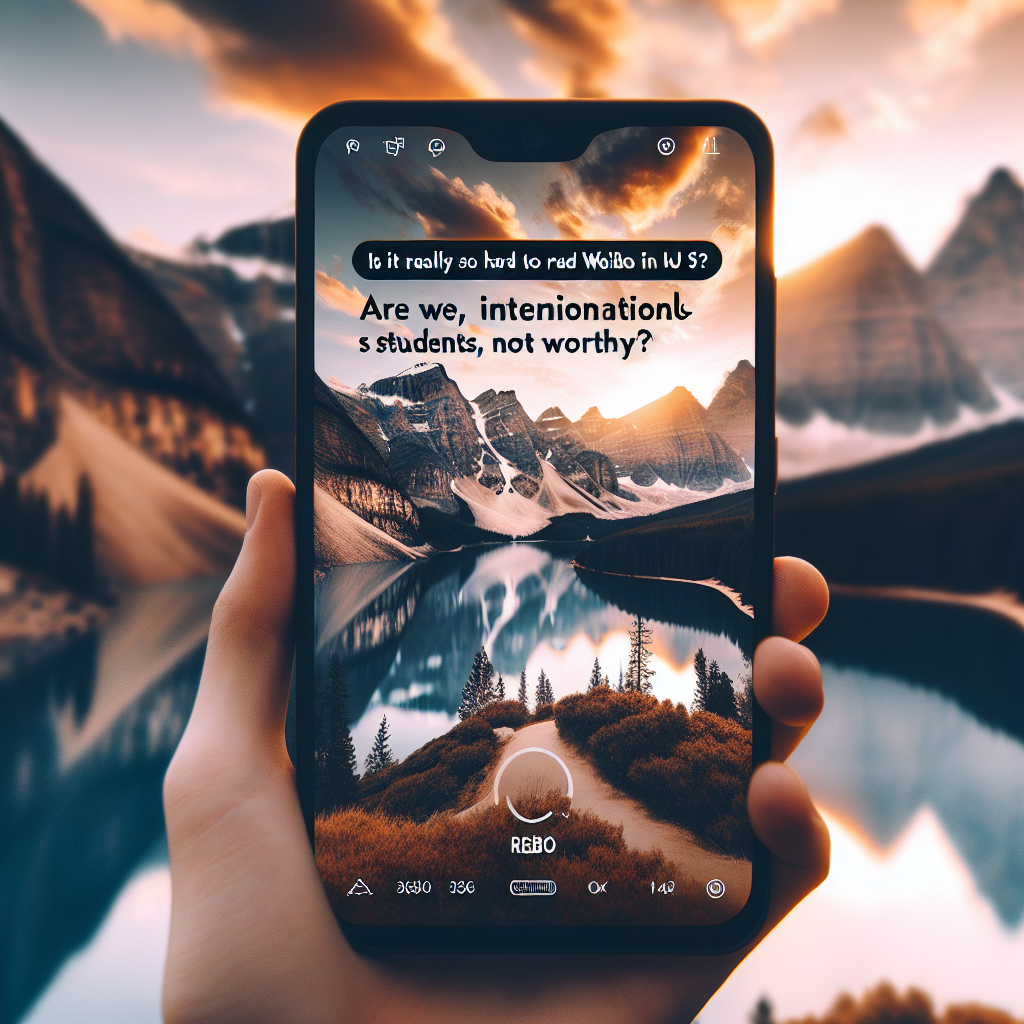 在美国刷微博这么难么？是我们留学生不配么？