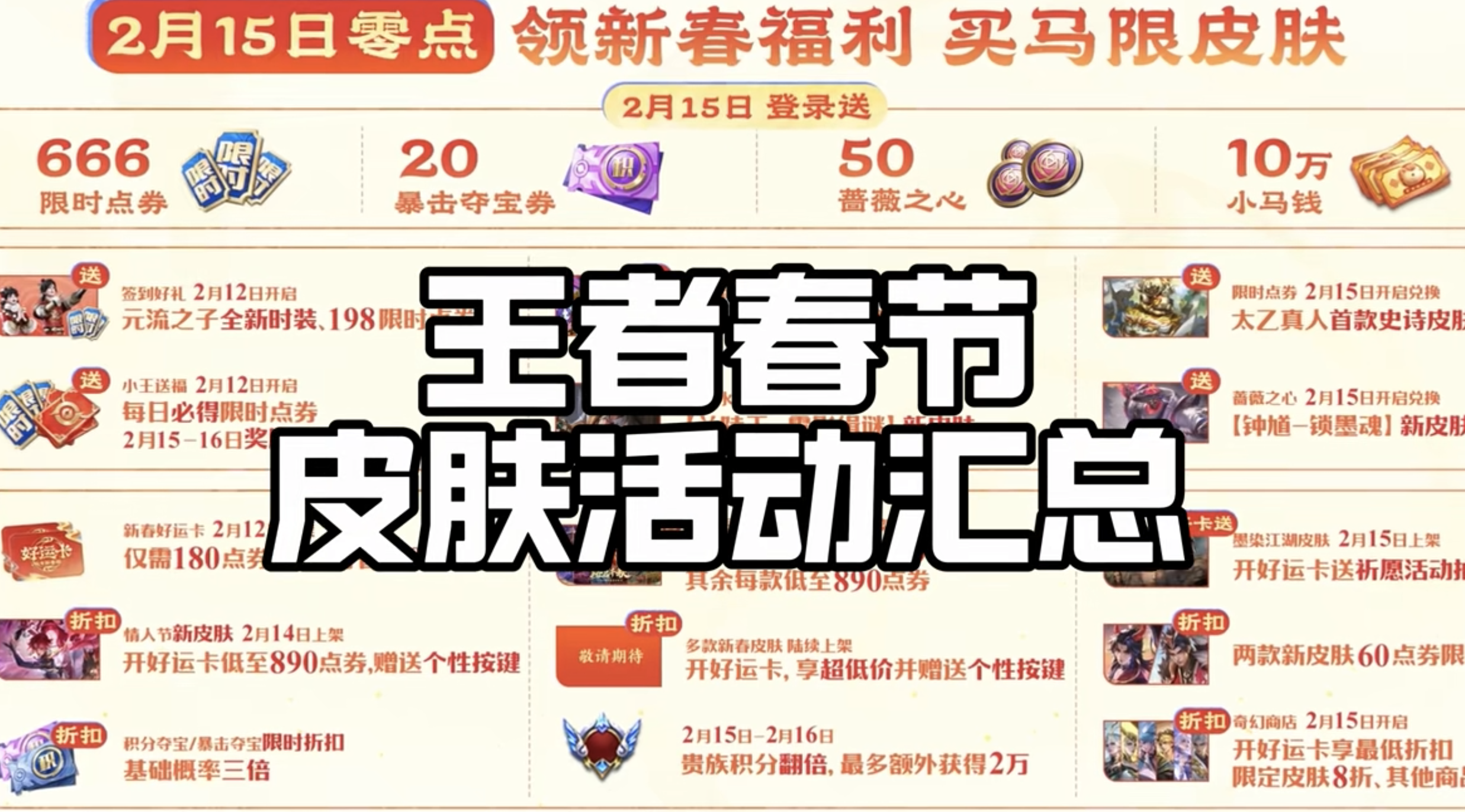 王者2026年春节皮肤活动