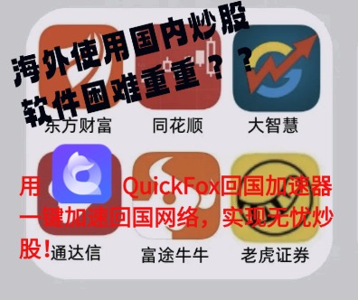 海外使用国内炒股软件回国加速
