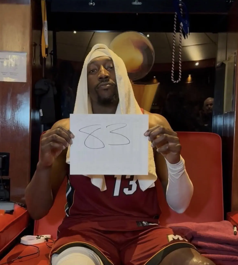 NBA热火队阿德巴约独得83分