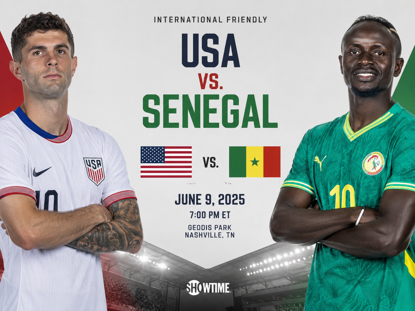 美国 vs 塞内加尔 是 2026 年 5 月 31 日在夏洛特 Bank of America Stadium 的国际友谊赛，时间为 美国东部时间 15:30；换算为 北京时间 2026 年 6 月 1 日 03:30