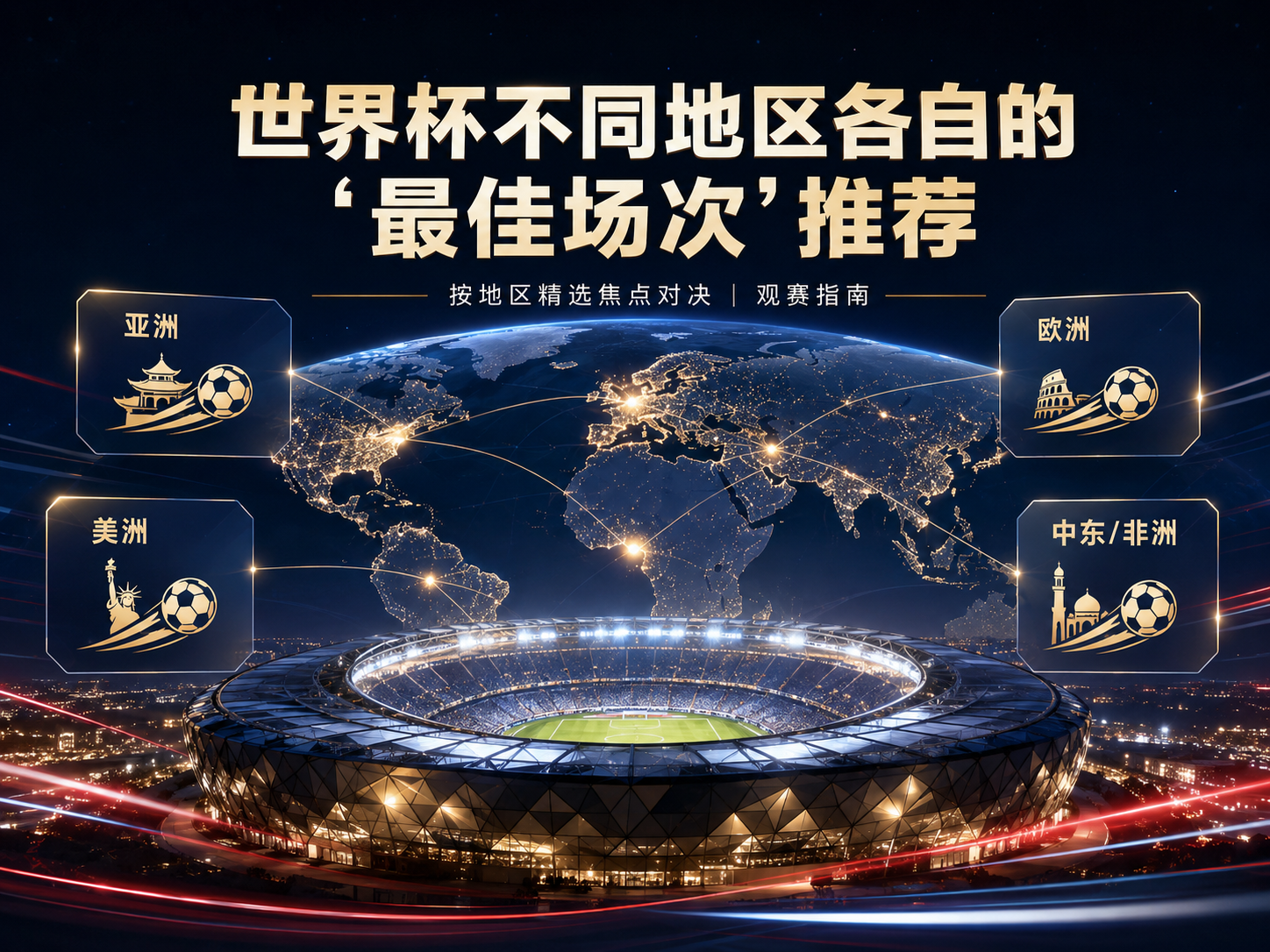 美加墨世界杯不同地区各自的"最佳场次"推荐
