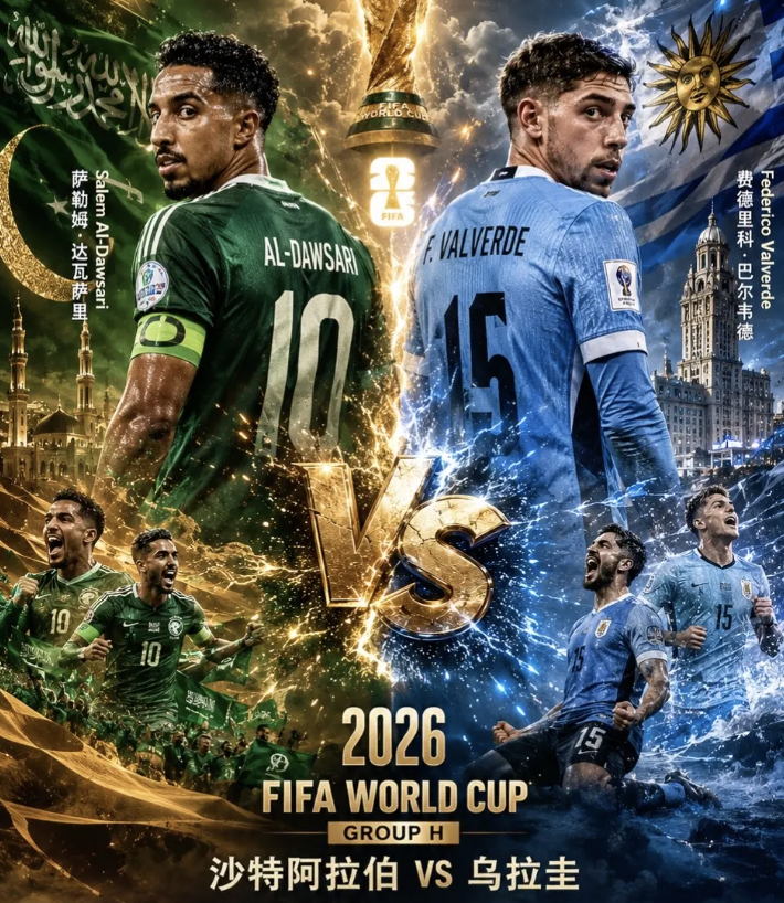 🇸🇦 沙特阿拉伯 vs 🇺🇾 乌拉圭(06:00)
