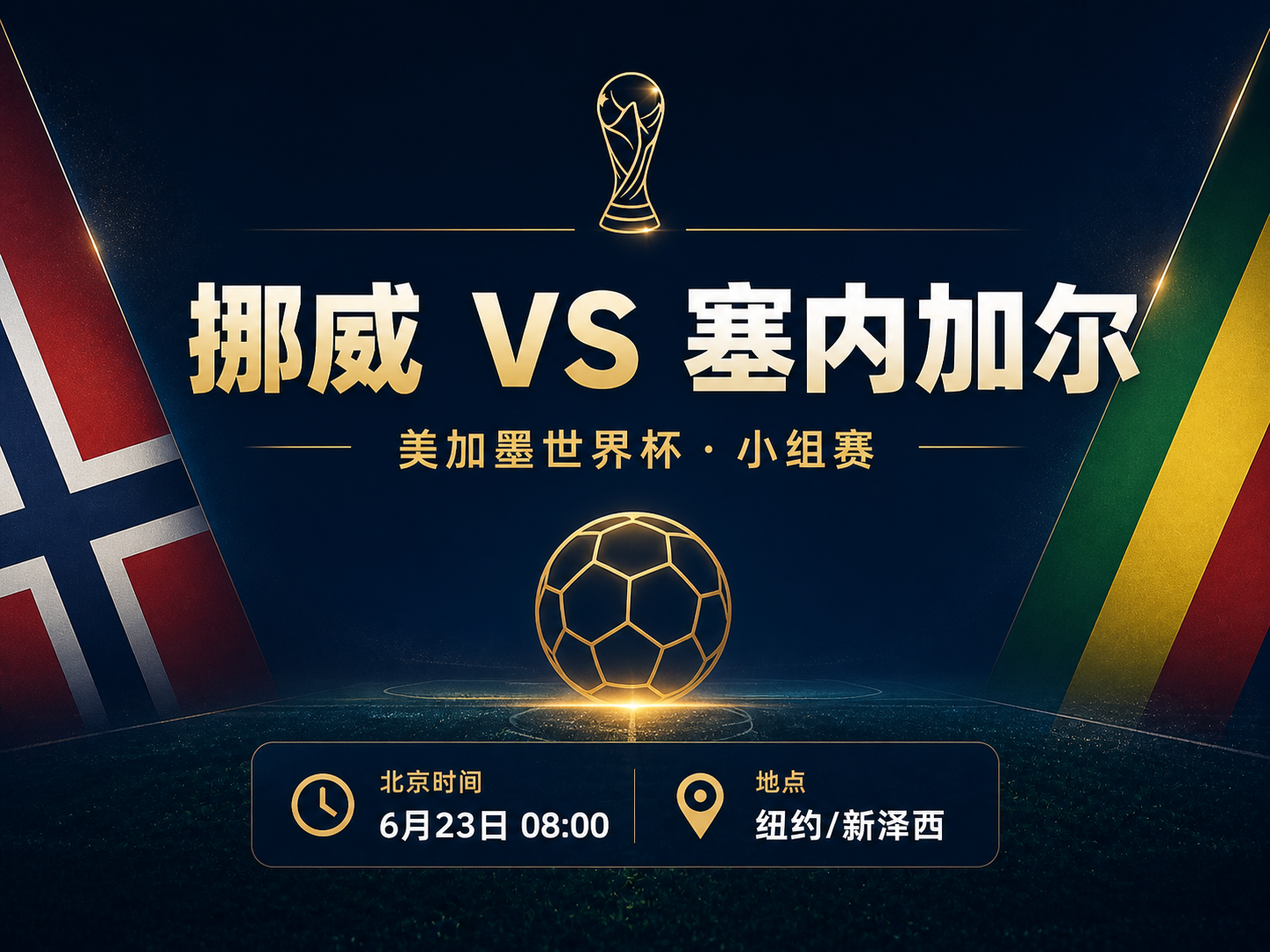 世界杯小组赛第二轮 挪威VS塞内加尔