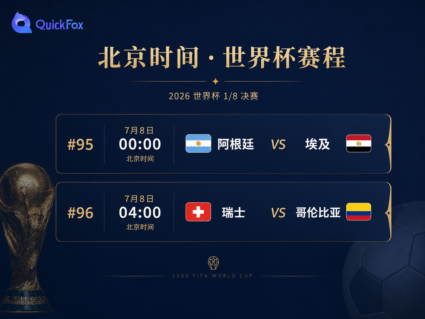 7.8世界杯赛程 海外看世界杯中文直播用quickfox